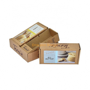 包装盒工厂定制定制标志印刷棕色牛皮纸盒食品