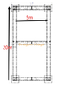 非屋顶舞台灯光桁架系统 5x20m 高度 6m