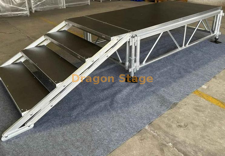 铝桁架展示用于音乐会派对活动的模块化舞台讲台 10.98x4.88m