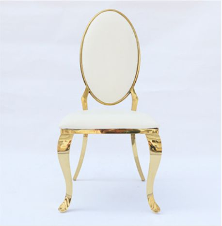 跨境出口不锈钢鹅蛋椅酒店宴会金属靠背椅婚庆婚庆客厅餐椅