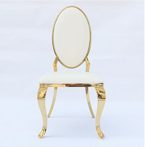 跨境出口不锈钢鹅蛋椅酒店宴会金属靠背椅婚庆婚庆客厅餐椅