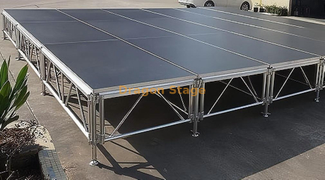 组装便携式舞台可移动铝舞台用于户外音乐会活动 2.44x1.22m