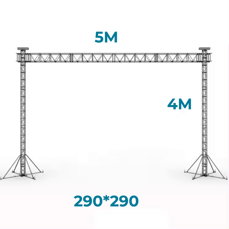 铝制绅士目标后桁架塔支柱系统用于活动音乐会户外5x4m