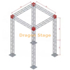 200x200mm迷你桁架展位桁架3x3x5m