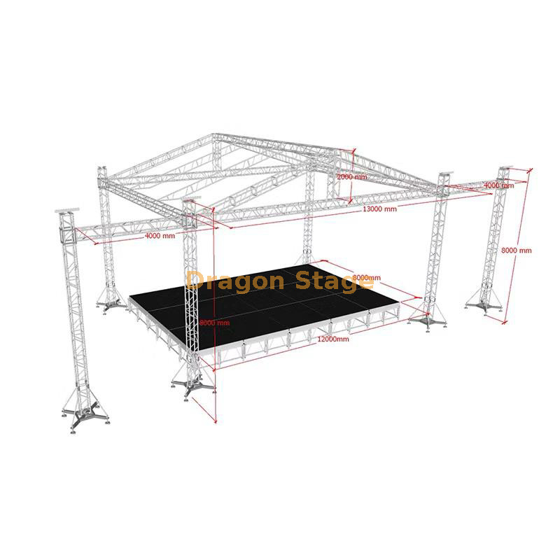 铝事件派对照明桁架阶段13x9x8m