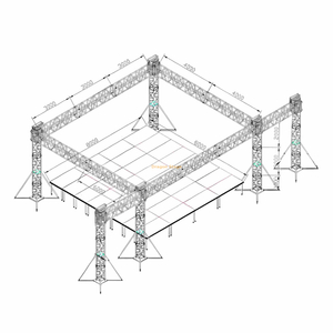 铝制室外舞台灯事件桁架9x8x5m