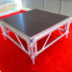 户外方形便携式易于安装表演跑道铝制舞台甲板 16x16 英尺
