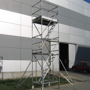 用于贸易展览搭建的移动铝脚手架施工