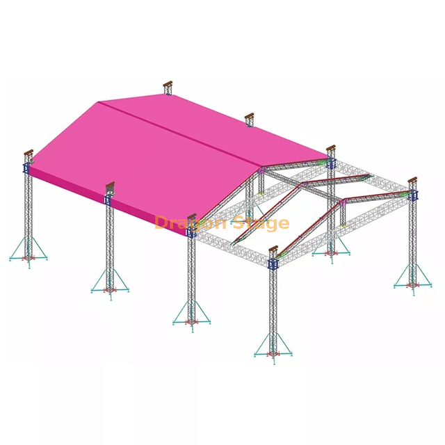 定制铝制户外教堂音频照明桁架帐篷53x30x5m