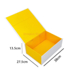 廉价定制黄色浮动磁性纸纸板盒礼品木盒工厂定制