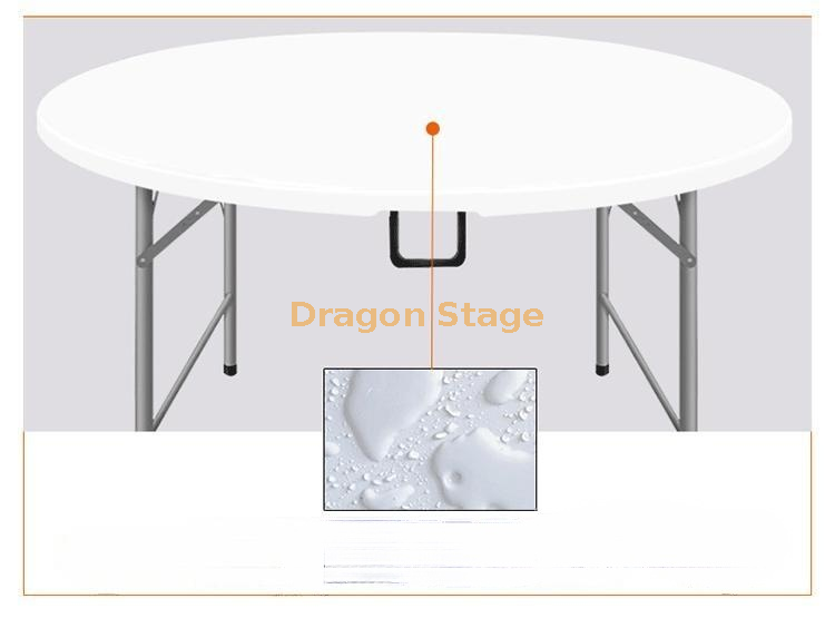 圆宴会式HDPE HDPE HDPE塑料餐桌（用于户外活动） 1）