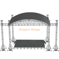舞台扬声器弧形屋顶桁架 15x5x7m