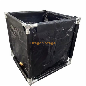 1吨尖顶桁架便携式PVC水镇压罐存储桶1x1x1m