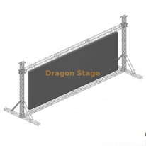 11x5米铝合金球门柱LED屏幕支撑桁架系统