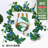 模拟树皮，绿色植物，花朵，藤蔓，叶子，水管，装饰袋，圆柱，蓝色情人玫瑰（1片）