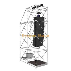DragonStage 2x4x8m 带镇流器和工作平台的环形线阵列悬挂系统