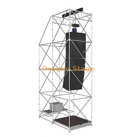 DragonStage 2x4x8m 带镇流器和工作平台的环形线阵列悬挂系统