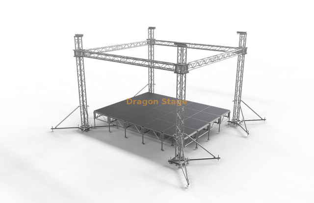 结构制造的照明廉价桁架6x6x6m