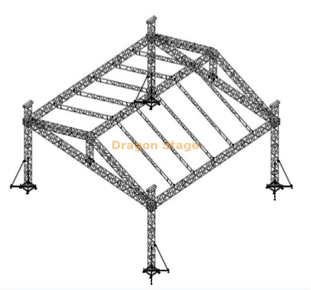 12x12x8m 重型铝制户外舞台屋顶桁架系统