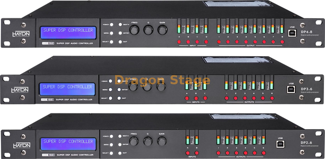 数字扬声器处理器|专业DSP扬声器管理系统2×4、2×6、3×6和4×8