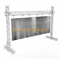 适用于大型 LED 视频墙的重型 12x8m 铝制球门柱桁架系统