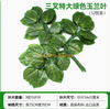 模拟的榕树树叶，红枫叶，银杏叶，购物中心，室内假树枝，深绿色，三叉戟绿色，木兰叶，12个树枝