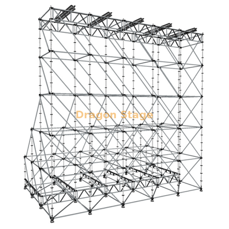 屏幕塔 10x6x10 米模块化环锁 LED 屏幕支撑塔适用于音乐会