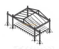 14x6x6m 专业铝制活动音乐会舞台灯光桁架