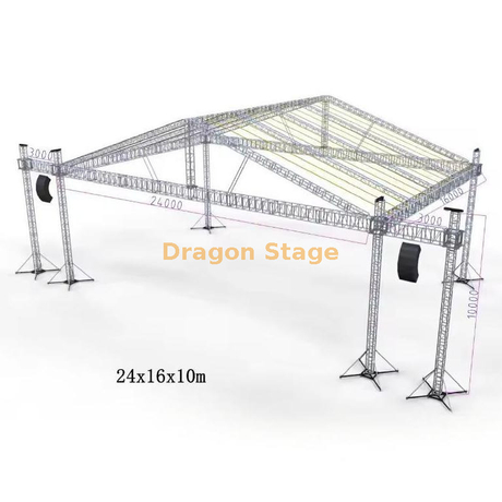 大音乐会阵列阶段屋顶桁架24x16x10m