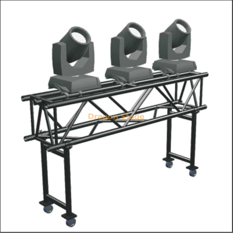 适用于舞台设备的铝制音乐会灯光 DJ 桁架预装桁架系统 600x350mm