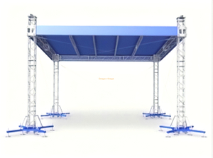 定制铝制户外平屋顶桁架 9x7x7m