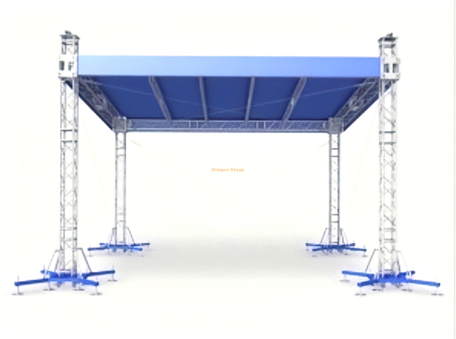 定制铝制户外平屋顶桁架 9x7x7m