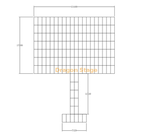 铝制户外音乐会阶段24.4x17.08m走秀阶段阶段12.32x2.44m t形状阶段7.32x2.44m