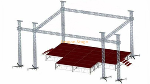 T形状铝制舞台活动时装秀音乐会舞台便携式10x8x8m