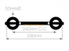 F32 Flat Truss 4 Way Universal Box连接，带4 x半柱