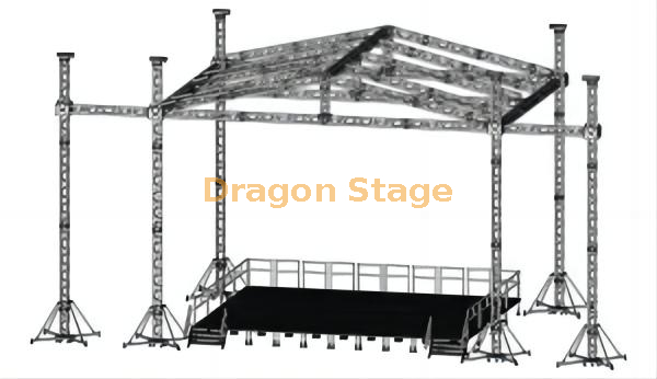 铝制马鞍曲线屋顶桁架设计带线阵列式桁架14x12x7m