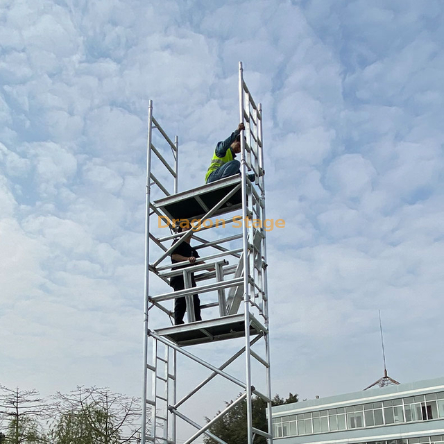 建筑铝单排框架脚手架可移动脚手架出售