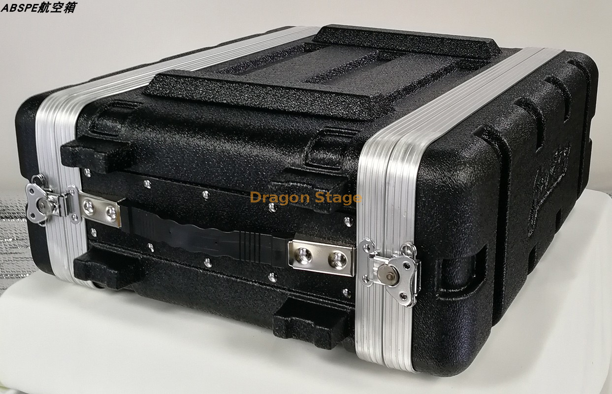 黑色 ABS 3U310 航空箱扬声器接收器 19 英寸音频高冲击 Abs 外壳