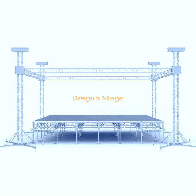 铝制讲台桁架支柱音乐会活动40x40x15ft