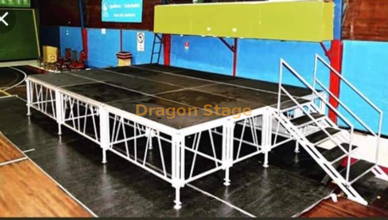 铝制流行便携式舞台套件，带可调节高度腿 8x6m 高度 0.6-1m