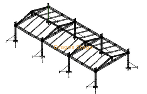 定制学校户外运动田桁架屋顶盖系统15x24x6m