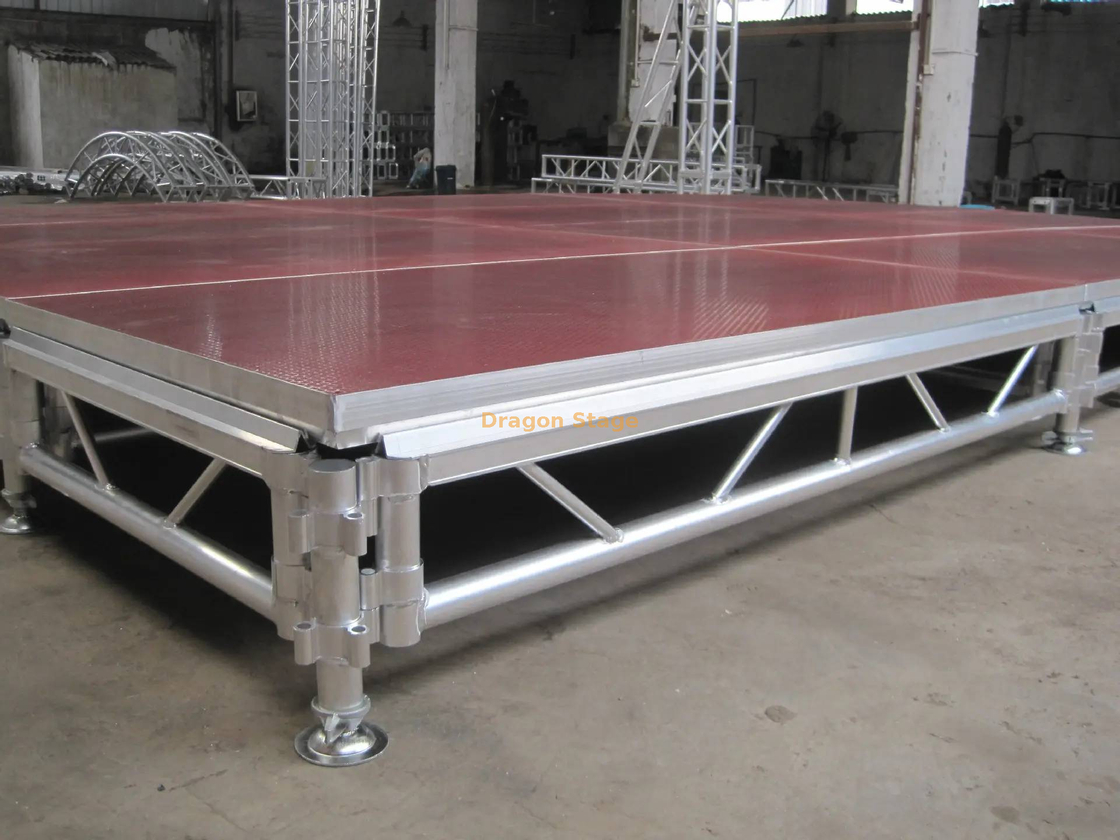 便携式舞台甲板平台 8x3m 带 2 个楼梯