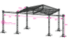 屋顶舞台平台设计架展示桁架12x10x8m