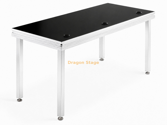 定制 2200x800x900mm 移动铝制 DJ 台，带可锁定脚轮
