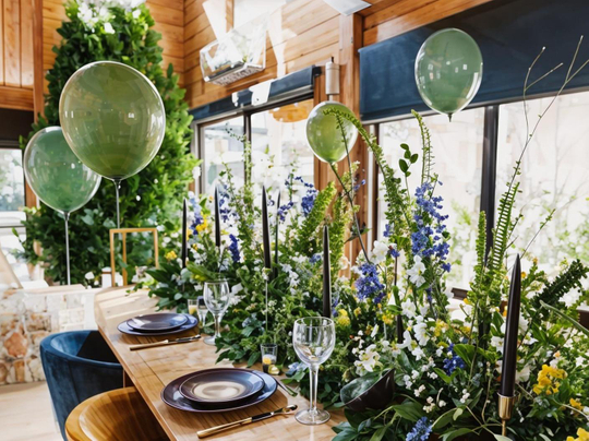 How To Decorate A Home Party with Plastic Flower.jpg