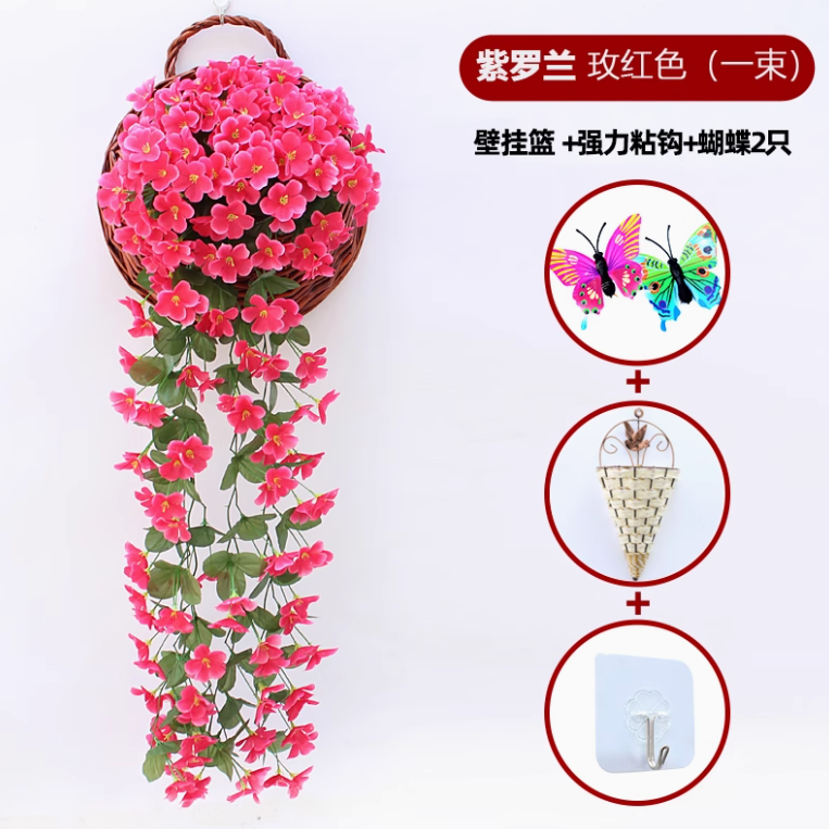 玫红色1大紫罗兰送