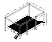 自定义DJ照明阶段桁架8.58x5x4m