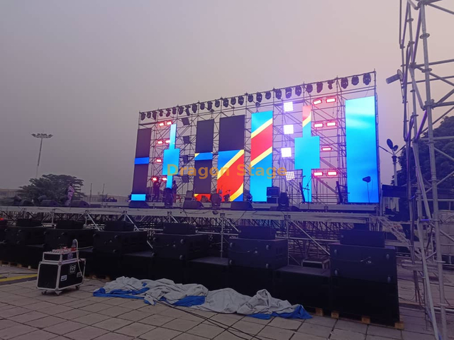 14x10m耐用层阶段钢便携式阶段