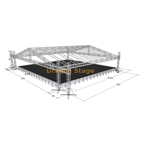 铝音乐会舞台桁架20x20x5m
