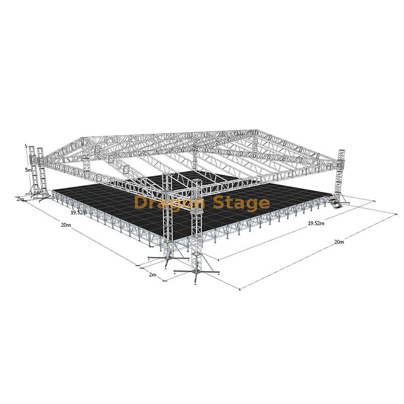 铝音乐会舞台桁架20x20x5m